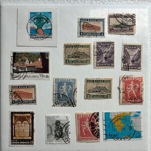 Vintage GREECE and Cypress Stamp Collection GREEK